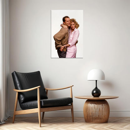 Bruce Willis Moonlighting 80s 90s Tv Series Poster Wall Art Print Home Wall Decor - xonomax