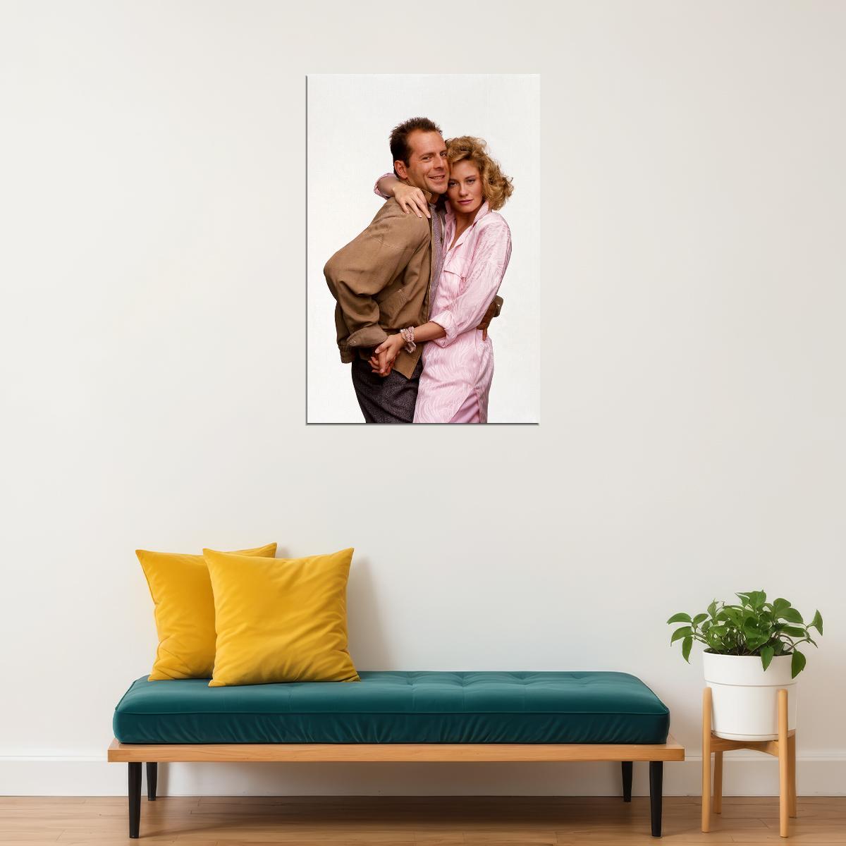 Bruce Willis Moonlighting 80s 90s Tv Series Poster Wall Art Print Home Wall Decor - xonomax