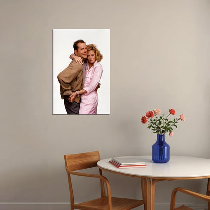 Bruce Willis Moonlighting 80s 90s Tv Series Poster Wall Art Print Home Wall Decor - xonomax