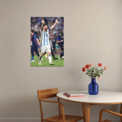 Lionel Messi Argentina National Team Champ World Cup Poster Wall Art Print Home Wall Decor - xonomax