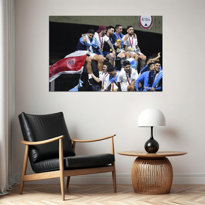 Argentina National Team Celebration World Cup Poster Wall Art Print Home Wall Decor - xonomax