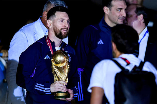 Lionel Messi Argentina World Cup Trophy Poster Wall Art Print Home Wall Decor - xonomax
