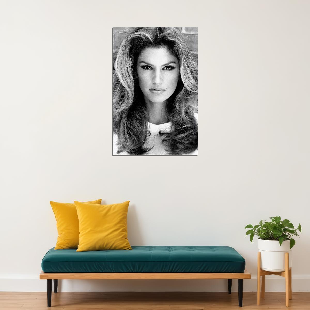 Cindy Crawford Cinema Actress Model Artist Poster Wall Art Print Home Wall Decor - xonomax