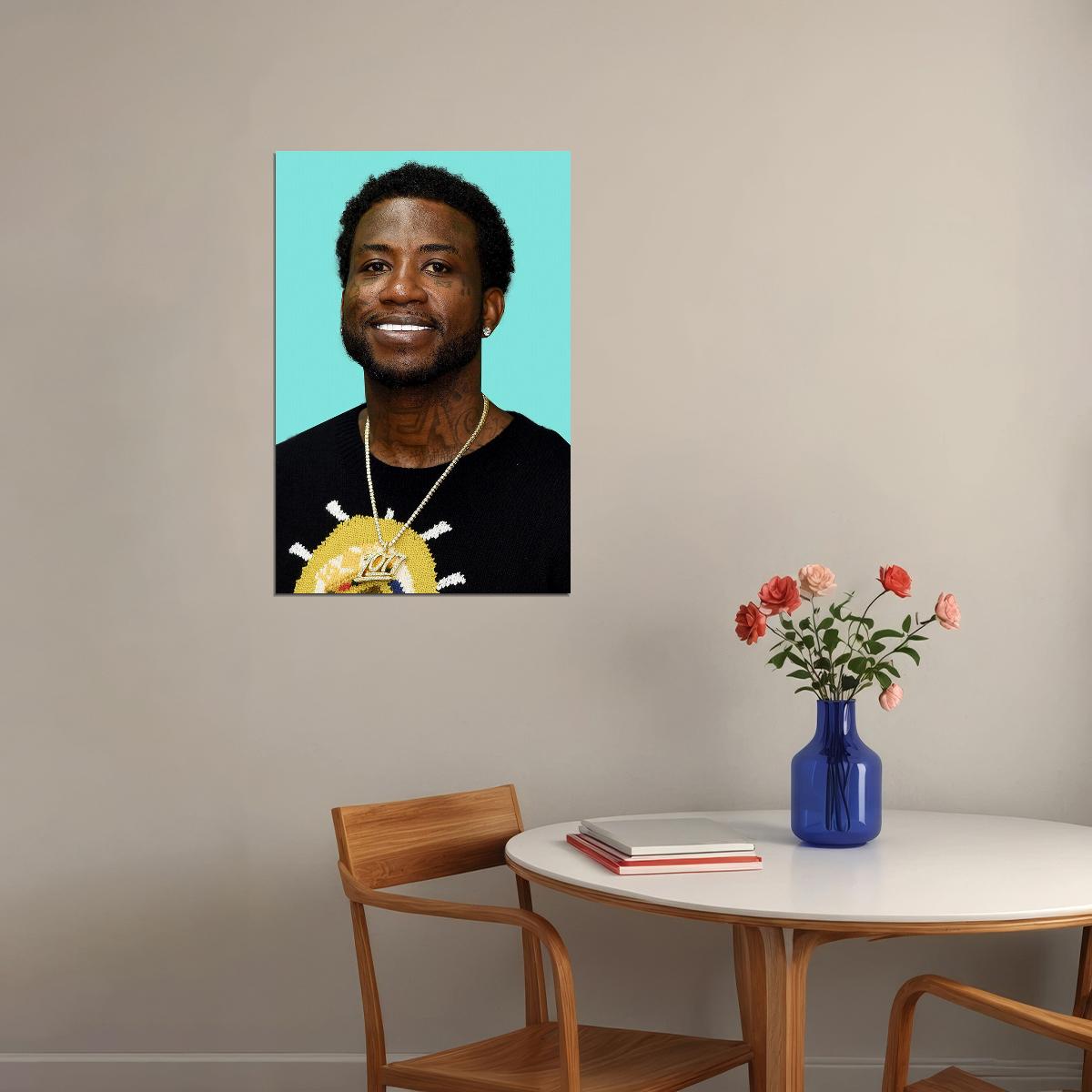 Gucci Mane Celebrity Musician Singer Artist Poster Wall Art Print Home Wall Decor