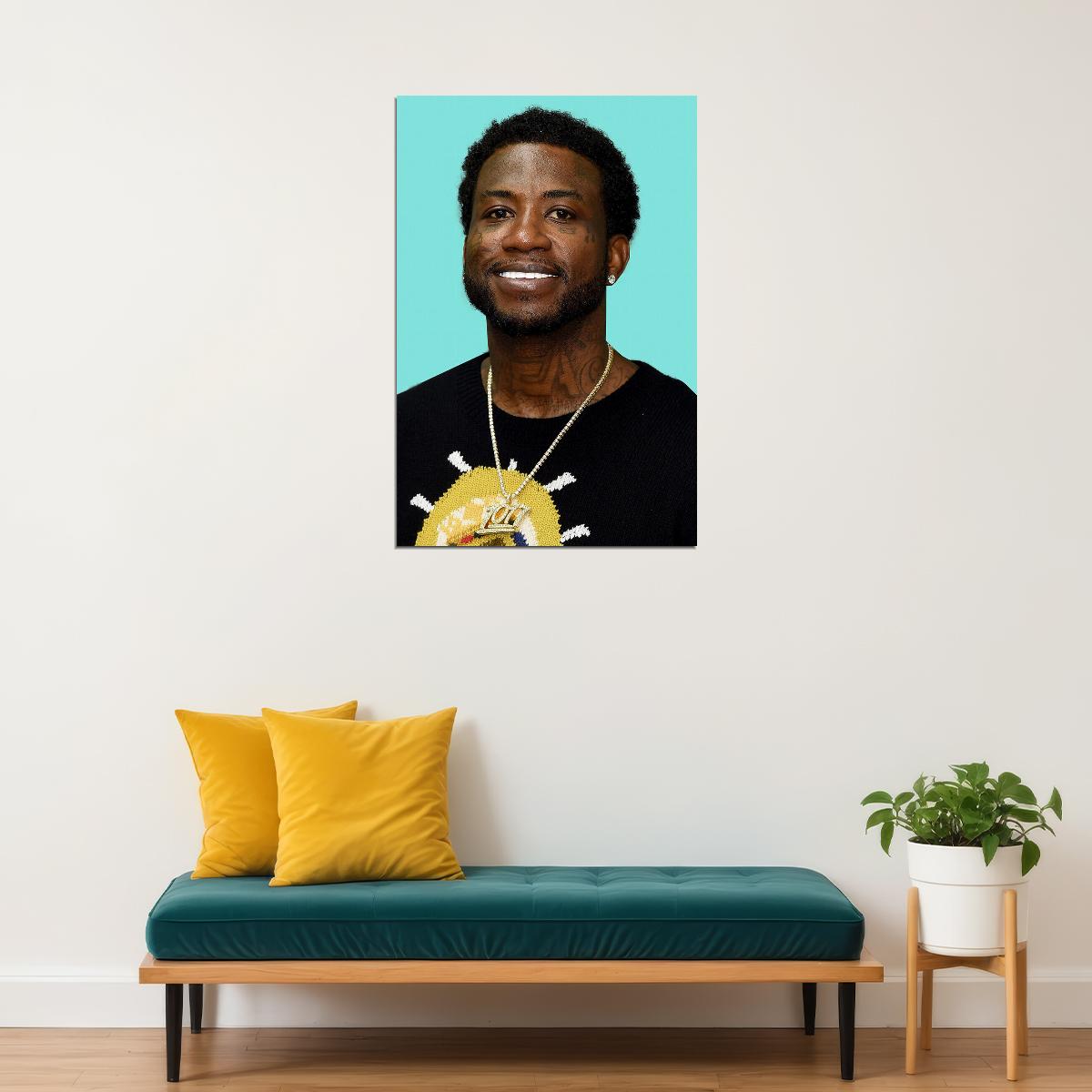 Gucci Mane Celebrity Musician Singer Artist Poster Wall Art Print Home Wall Decor