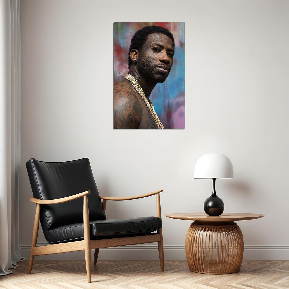 Gucci Mane Celebrity Rap Music Singer Artist Poster Wall Art Print Home Wall Decor - xonomax