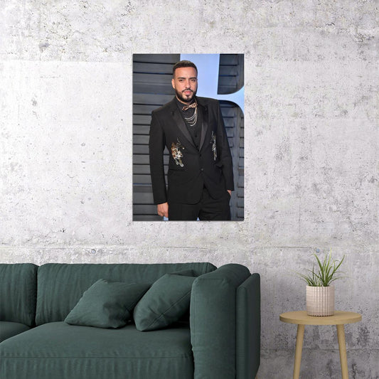 French Montana Celebrity Musician Singer Poster Wall Art Print Home Wall Decor - xonomax