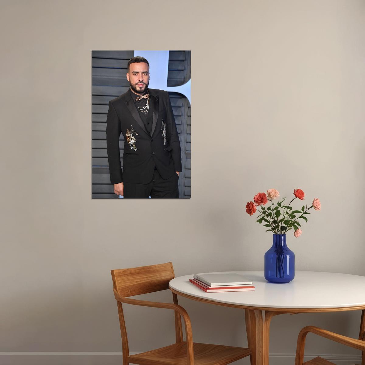 French Montana Celebrity Musician Singer Poster Wall Art Print Home Wall Decor - xonomax