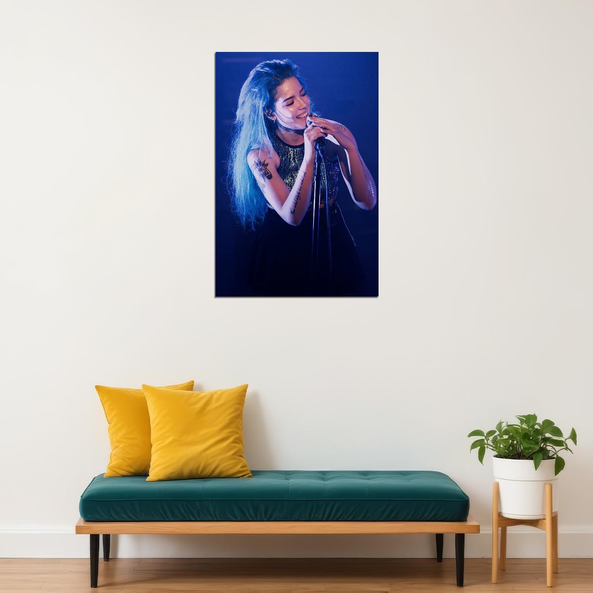 Halsey Celebrity Musician Songwriter Actor Poster Wall Art Print Home Wall Decor - xonomax