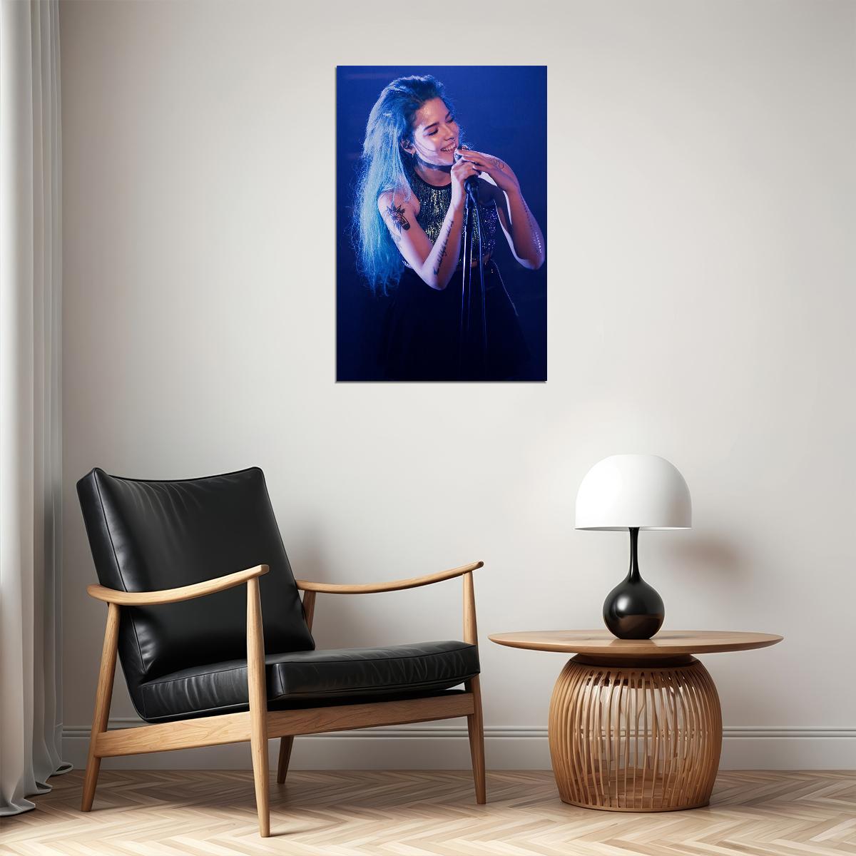 Halsey Celebrity Musician Songwriter Actor Poster Wall Art Print Home Wall Decor - xonomax