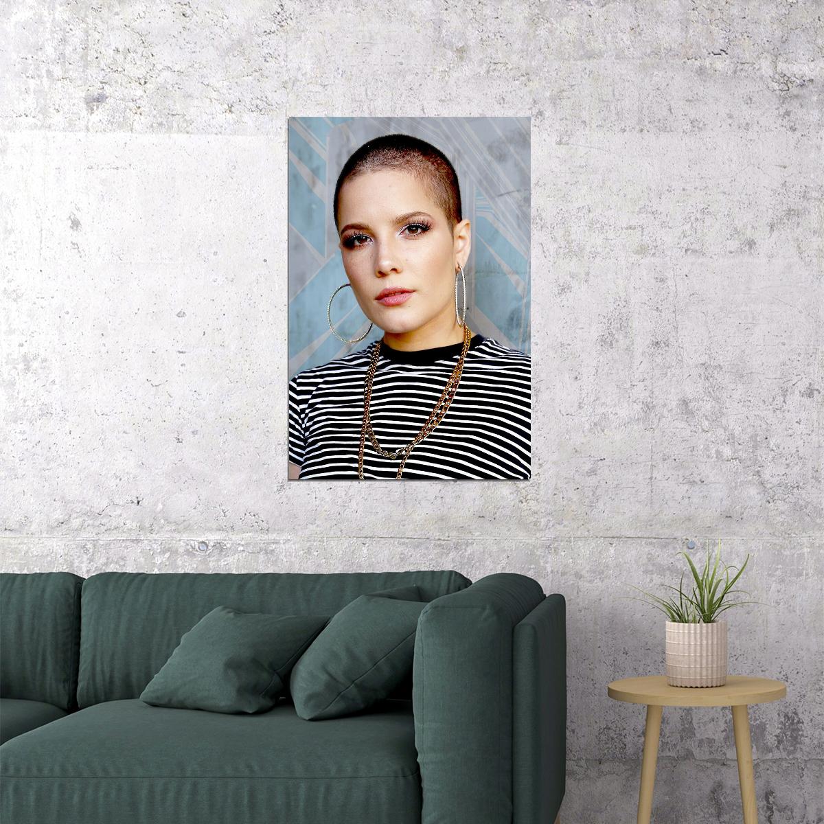 Halsey Celebrity Musician Album Movie Actor Poster Wall Art Print Home Wall Decor - xonomax