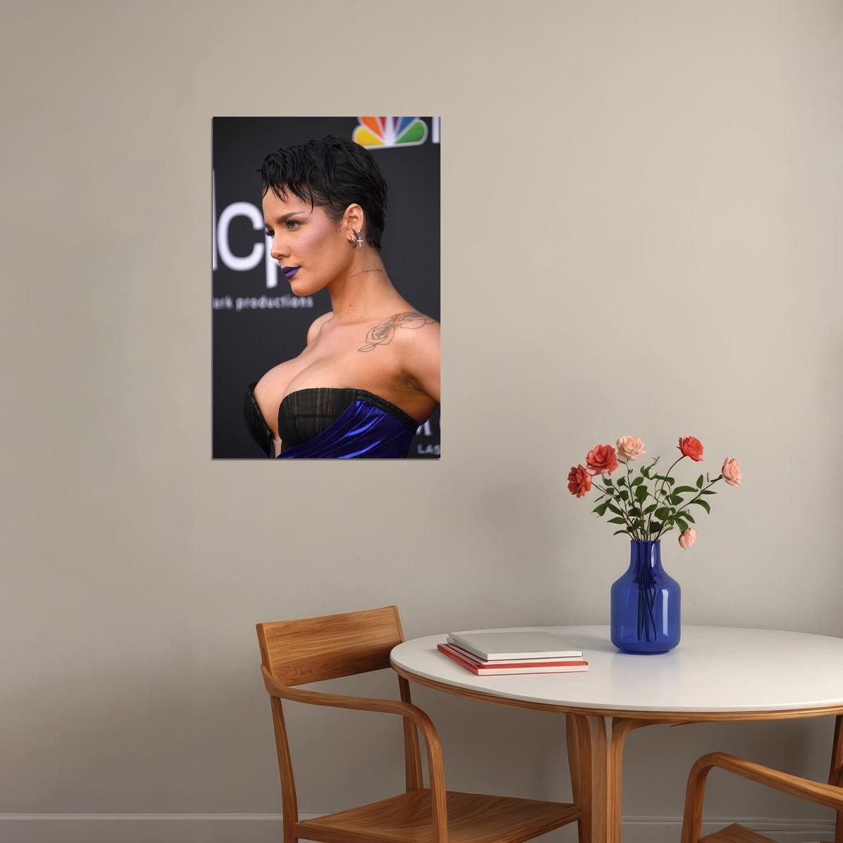 Halsey Celebrity Musician Cinema Actor Poster Wall Art Print Home Wall Decor - xonomax