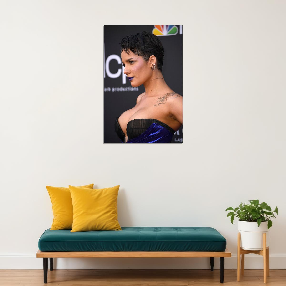 Halsey Celebrity Musician Cinema Actor Poster Wall Art Print Home Wall Decor - xonomax