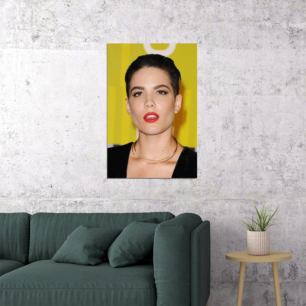 Halsey Celebrity Celebrity Singer Actor Poster Wall Art Print Home Wall Decor - xonomax