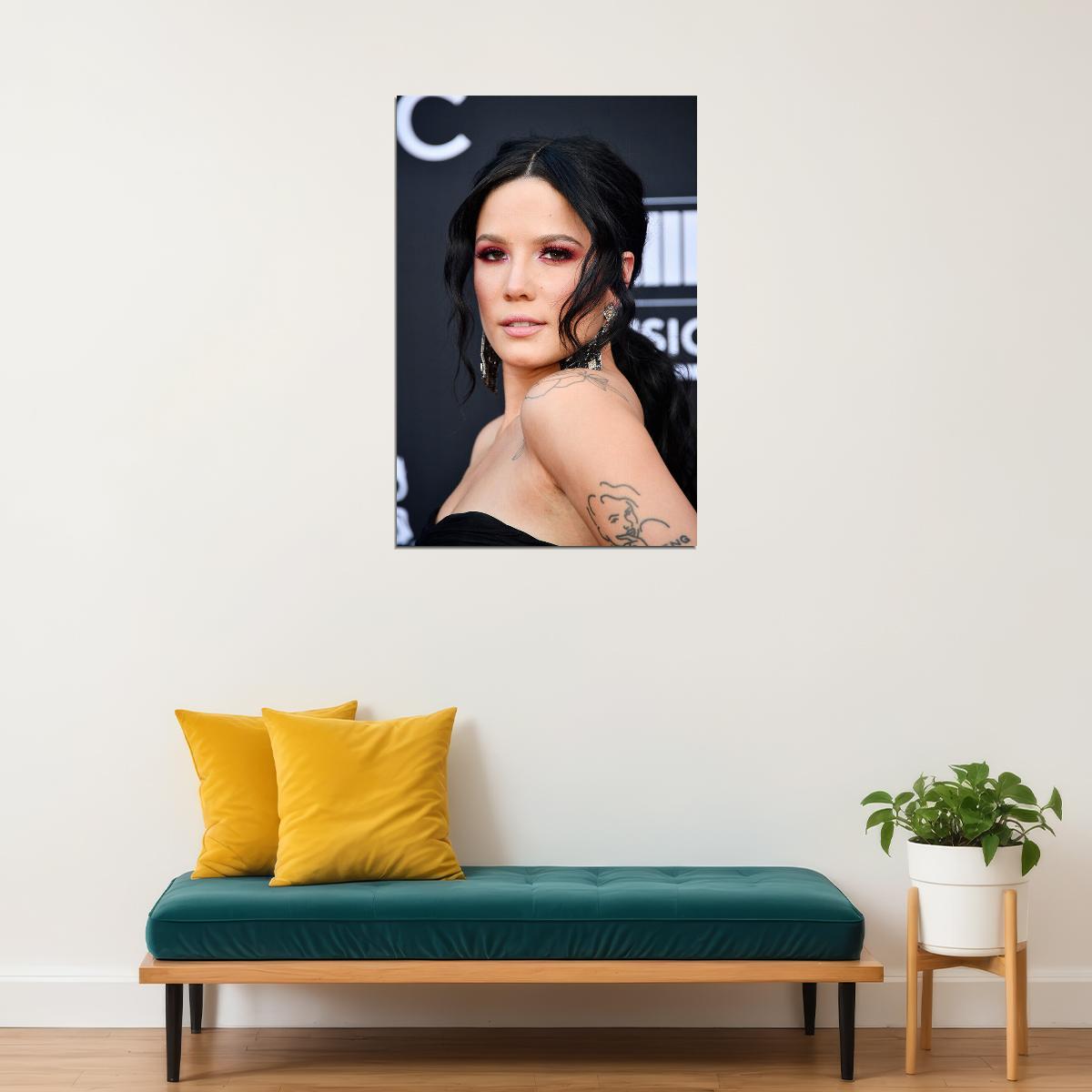 Halsey Celebrity Cinema Singer Actress Poster Wall Art Print Home Wall Decor - xonomax