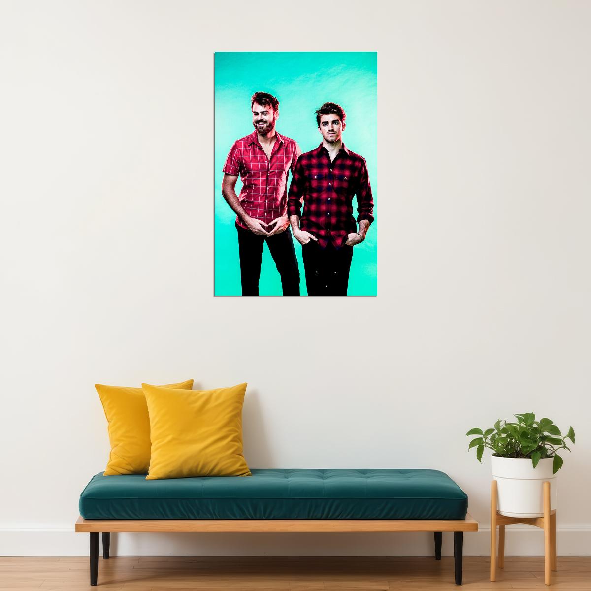 The Chainsmokers Music Band Singer Deejay Poster Wall Art Print Home Wall Decor - xonomax
