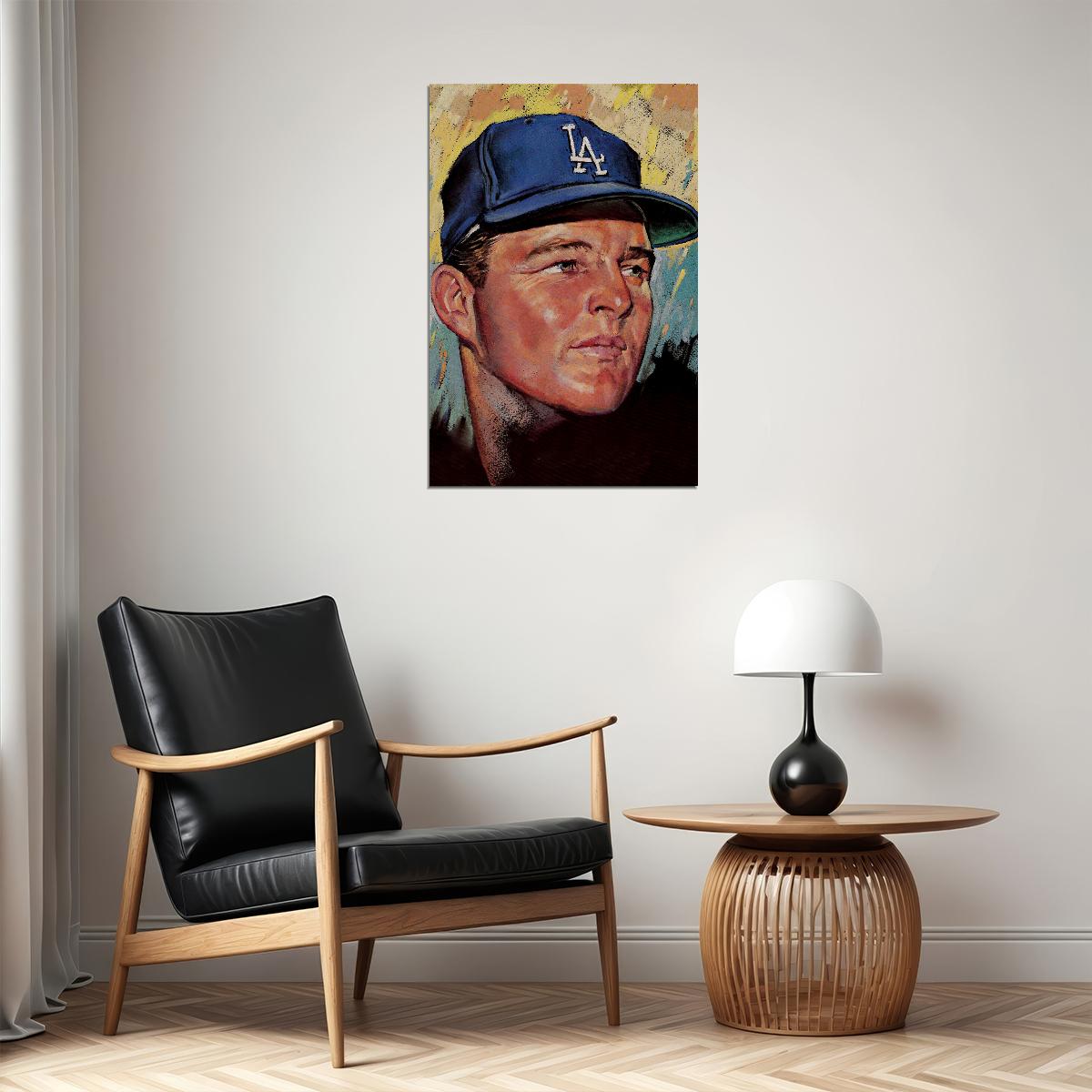 Don Drysdale American Baseball Athlete Sports Poster Wall Art Print Home Wall Decor - xonomax