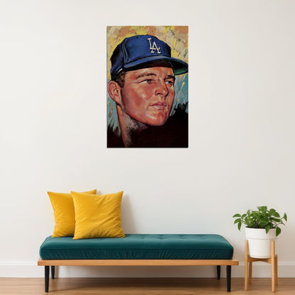 Don Drysdale American Baseball Athlete Sports Poster Wall Art Print Home Wall Decor - xonomax