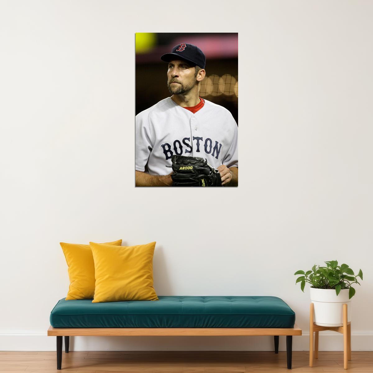 John Smoltz Celebrity Baseball Athlete Sports Poster Wall Art Print Home Wall Decor