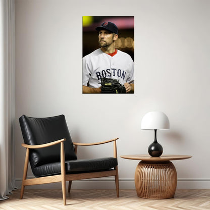 John Smoltz Celebrity Baseball Athlete Sports Poster Wall Art Print Home Wall Decor