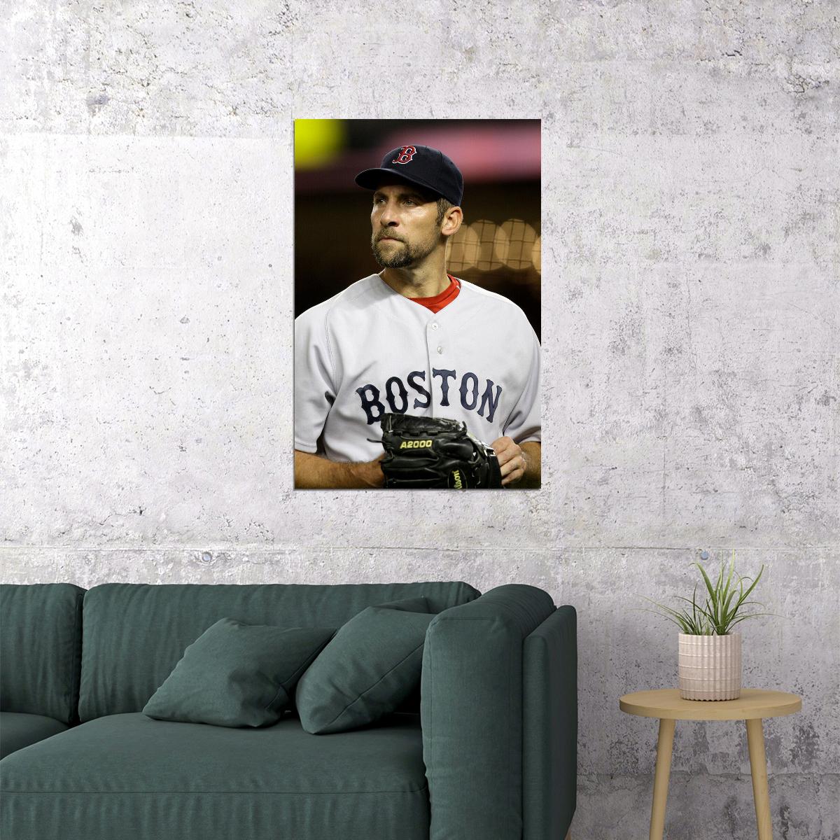 John Smoltz Celebrity Baseball Athlete Sports Poster Wall Art Print Home Wall Decor
