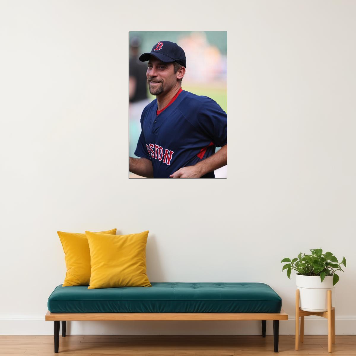 John Smoltz Celebrity Baseball Player Sports Poster Wall Art Print Home Wall Decor