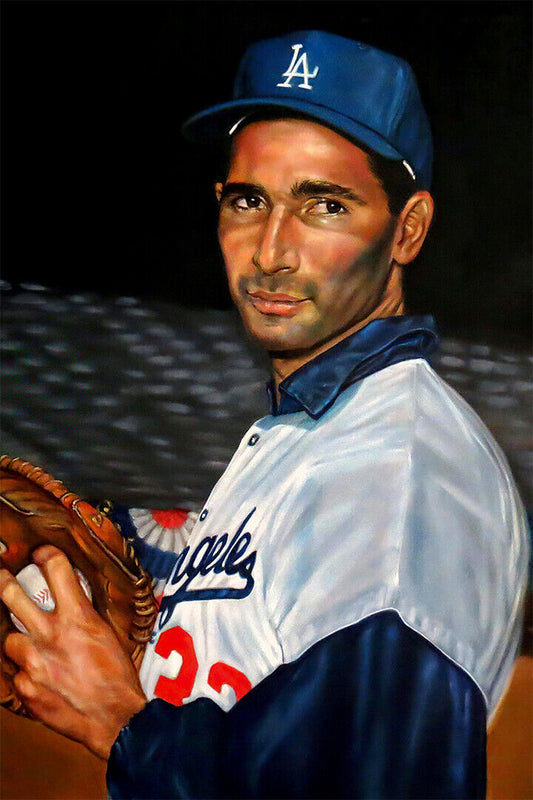 Sandy Koufax Vintage American Baseball Player Poster Wall Art Print Home Wall Decor