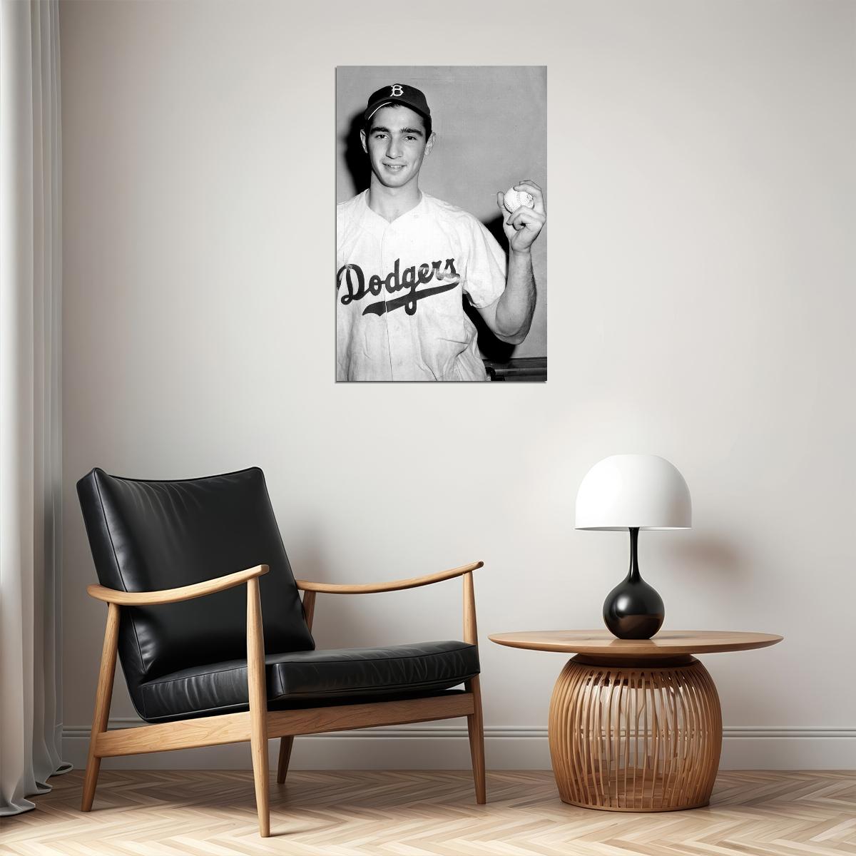 Sandy Koufax American Baseball Player Match Poster Wall Art Print Home Wall Decor