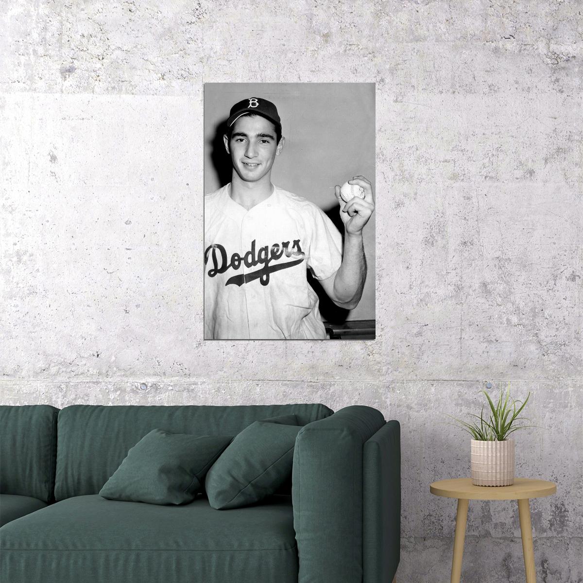 Sandy Koufax American Baseball Player Match Poster Wall Art Print Home Wall Decor