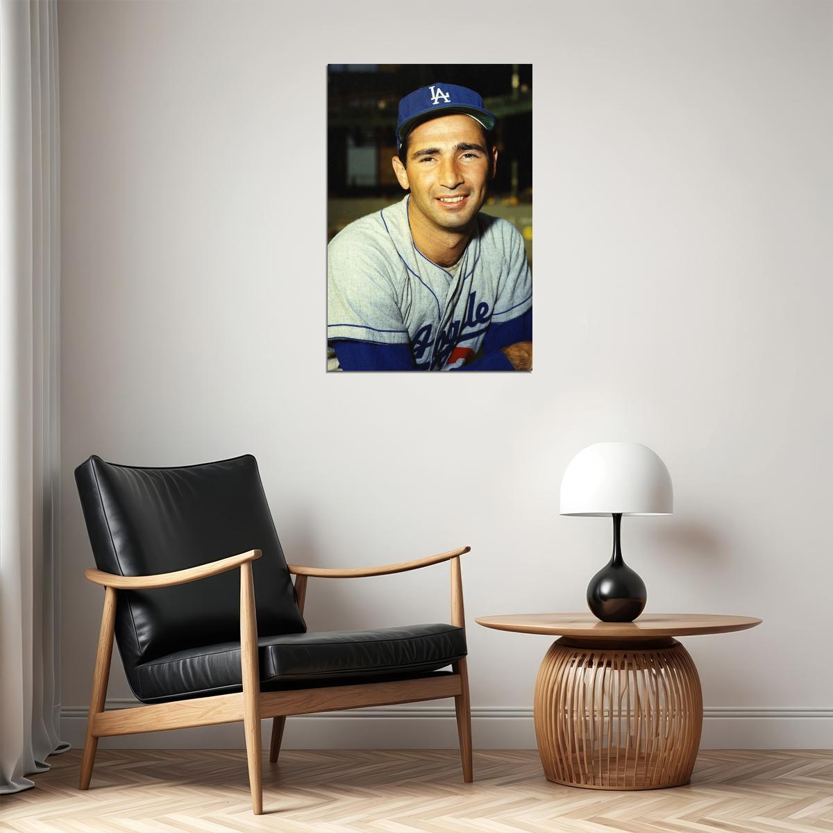 Sandy Koufax American Baseball Player Sports Poster Wall Art Print Home Wall Decor