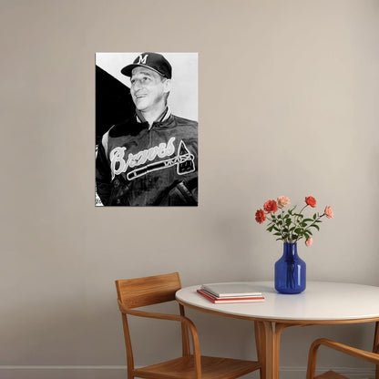 Warren Spahn American Baseball Player Poster Wall Art Print Home Wall Decor - xonomax