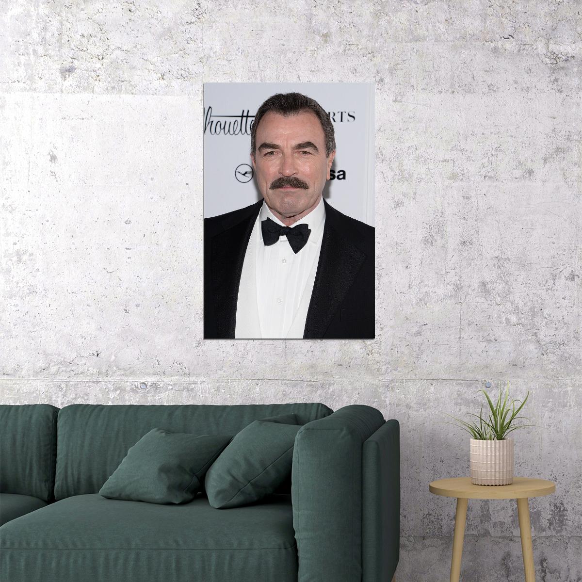 Tom Selleck Celebrity Cinema Actress Playwright Poster Wall Art Print Home Wall Decor - xonomax
