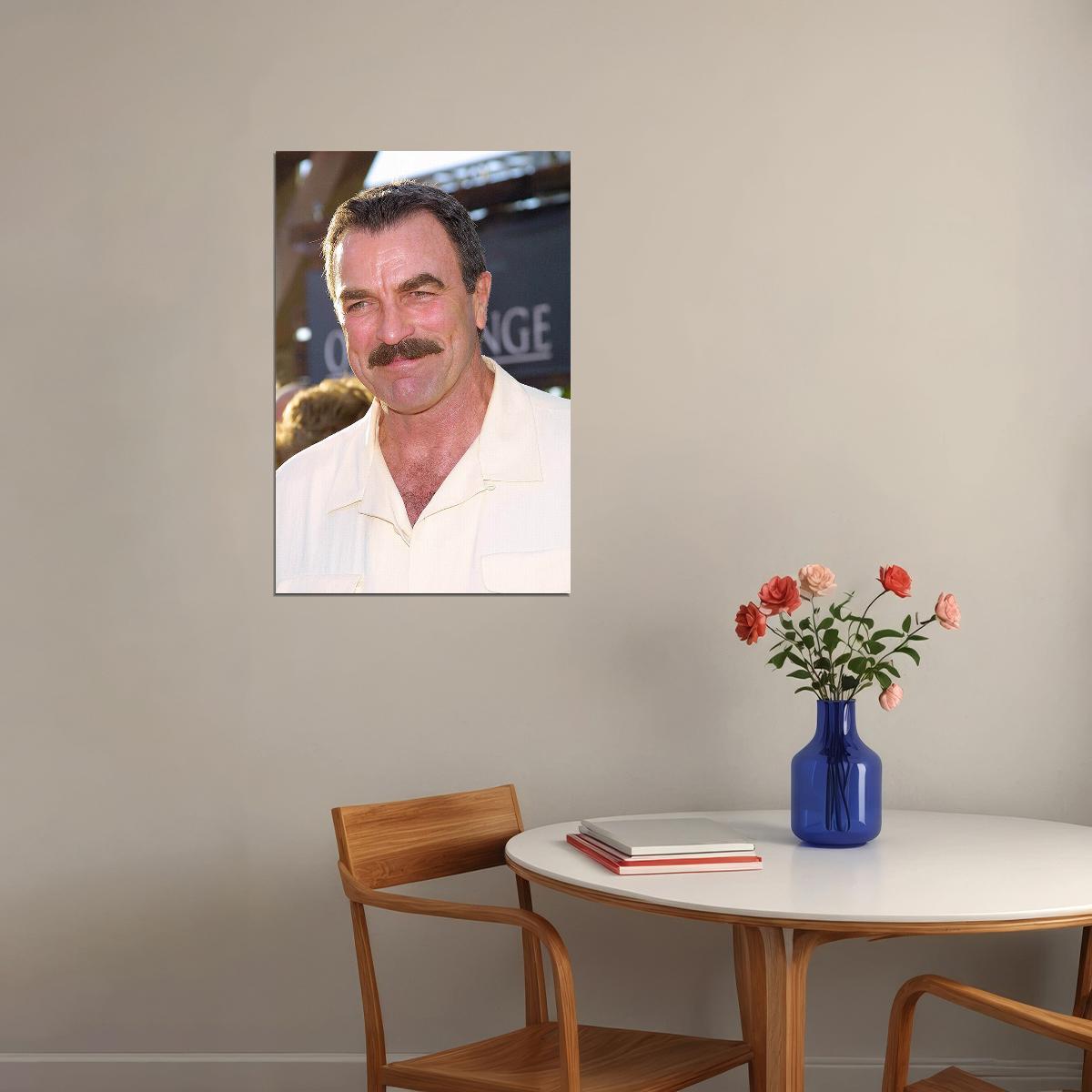 Tom Selleck Celebrity Movie Actress Producer Poster Wall Art Print Home Wall Decor - xonomax