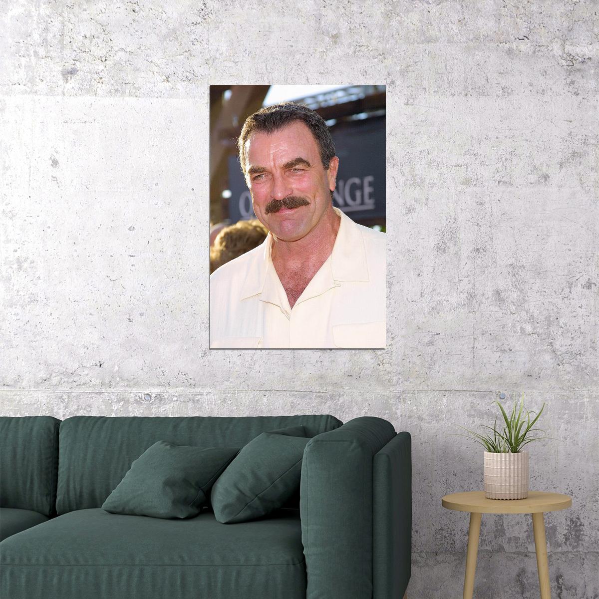 Tom Selleck Celebrity Movie Actress Producer Poster Wall Art Print Home Wall Decor - xonomax