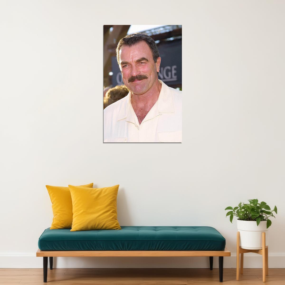 Tom Selleck Celebrity Movie Actress Producer Poster Wall Art Print Home Wall Decor - xonomax