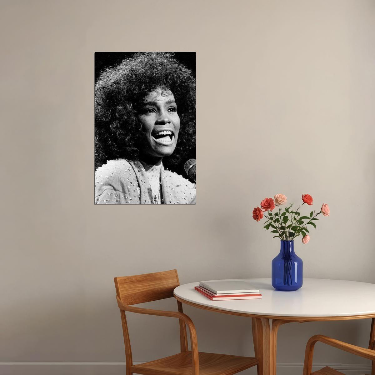 Whitney Houston Celebrity Singer Music Actor Poster Wall Art Print Home Wall Decor - xonomax