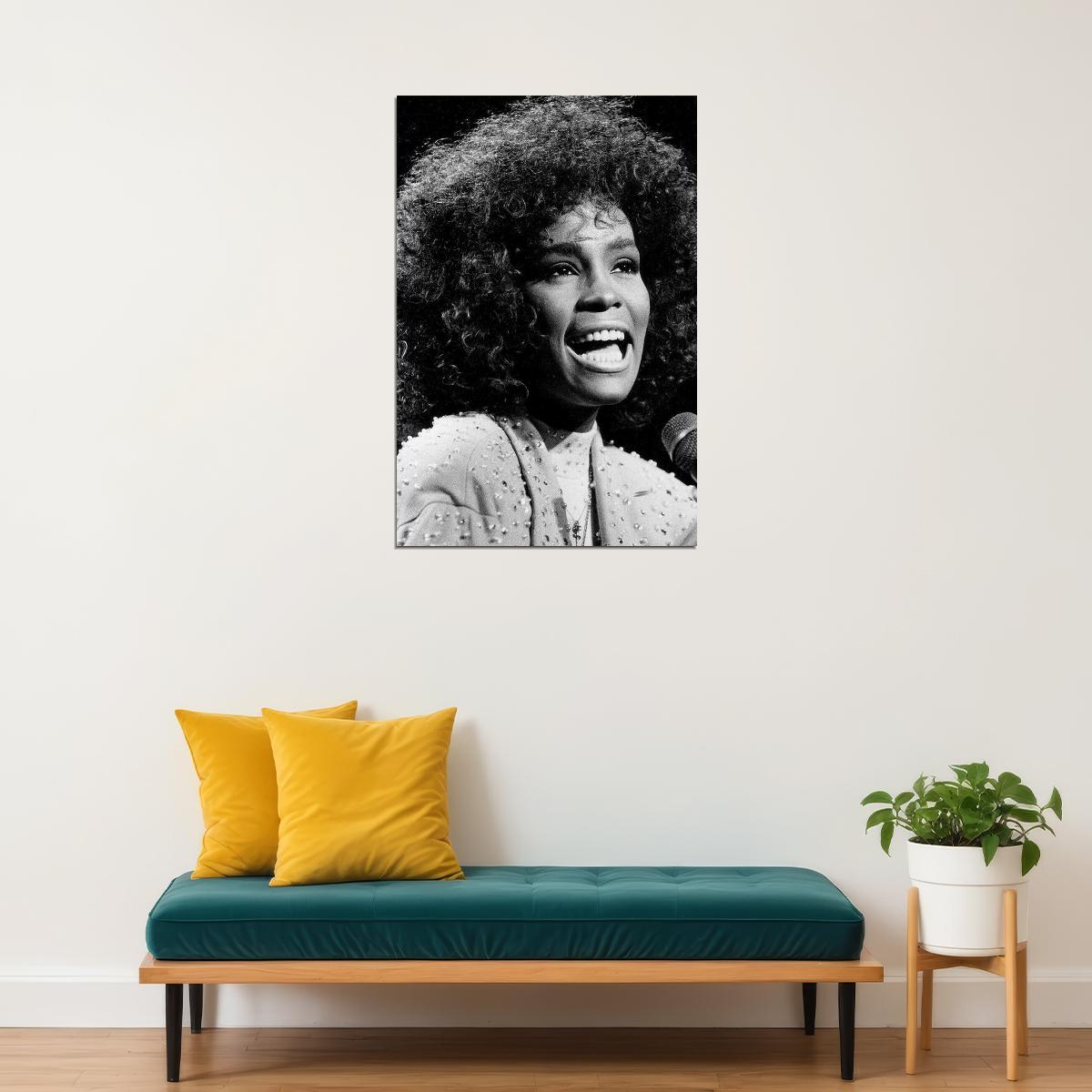 Whitney Houston Celebrity Singer Music Actor Poster Wall Art Print Home Wall Decor - xonomax