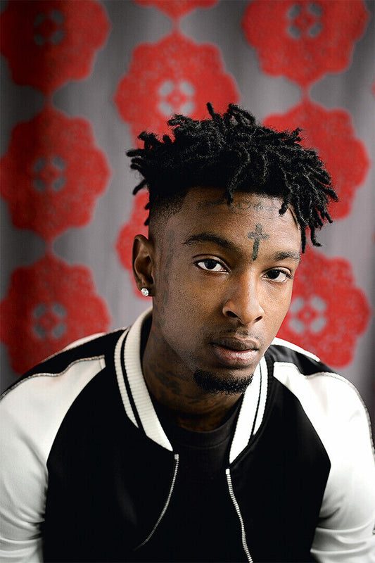 21 Savage Celebrity Singer Musician Artist Poster Wall Art Print Home Wall Decor - xonomax