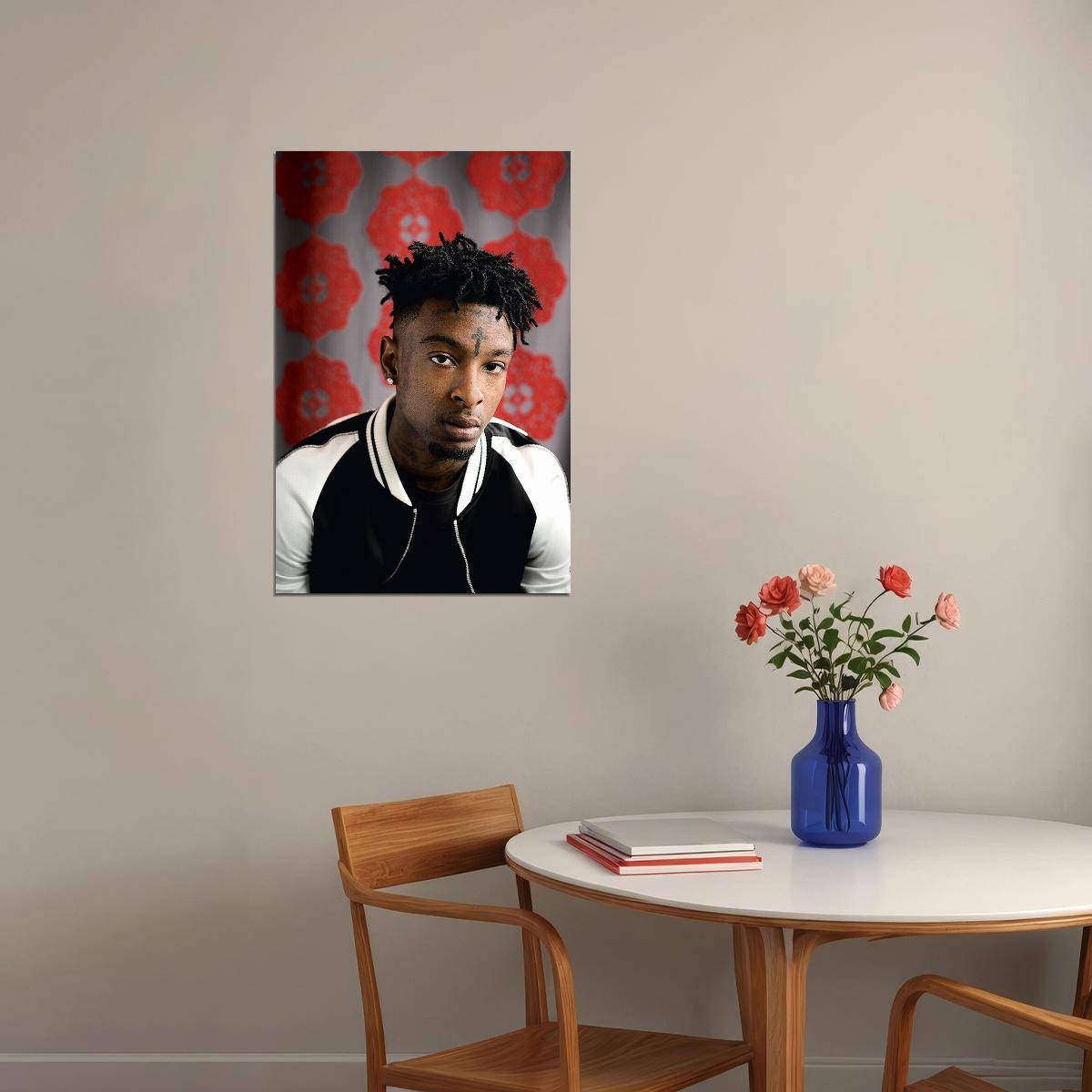21 Savage Celebrity Singer Musician Artist Poster Wall Art Print Home Wall Decor - xonomax