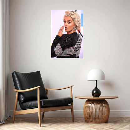 Bebe Rexha Celebrity Pop Musician Movie Actor Poster Wall Art Print Home Wall Decor - xonomax