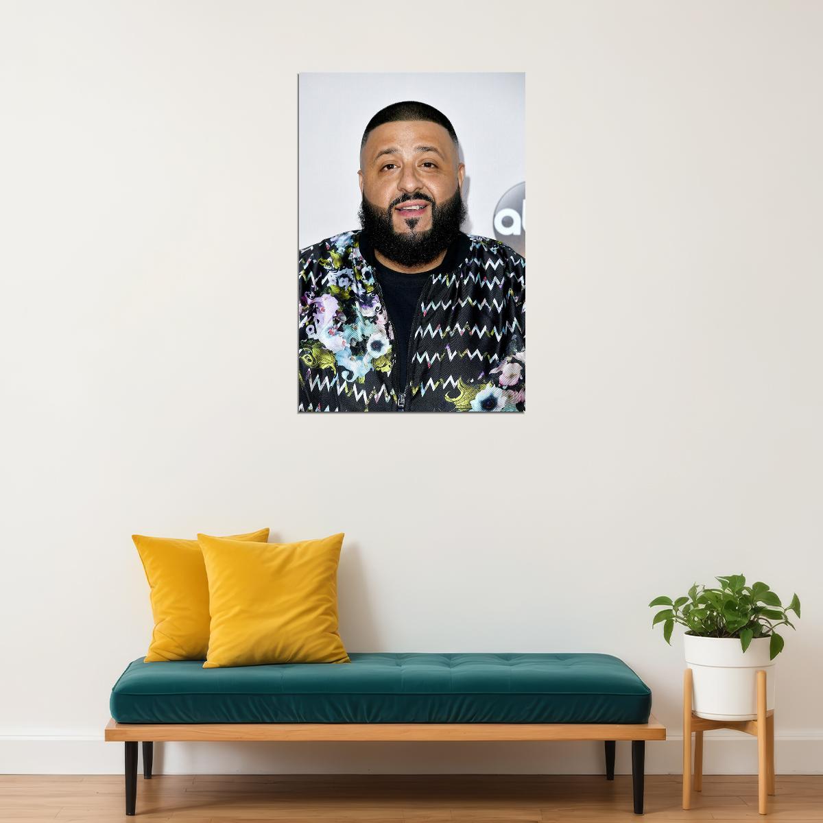 Dj Khaled Celebrity Radio Programmer Deejay Poster Wall Art Print Home Wall Decor - xonomax