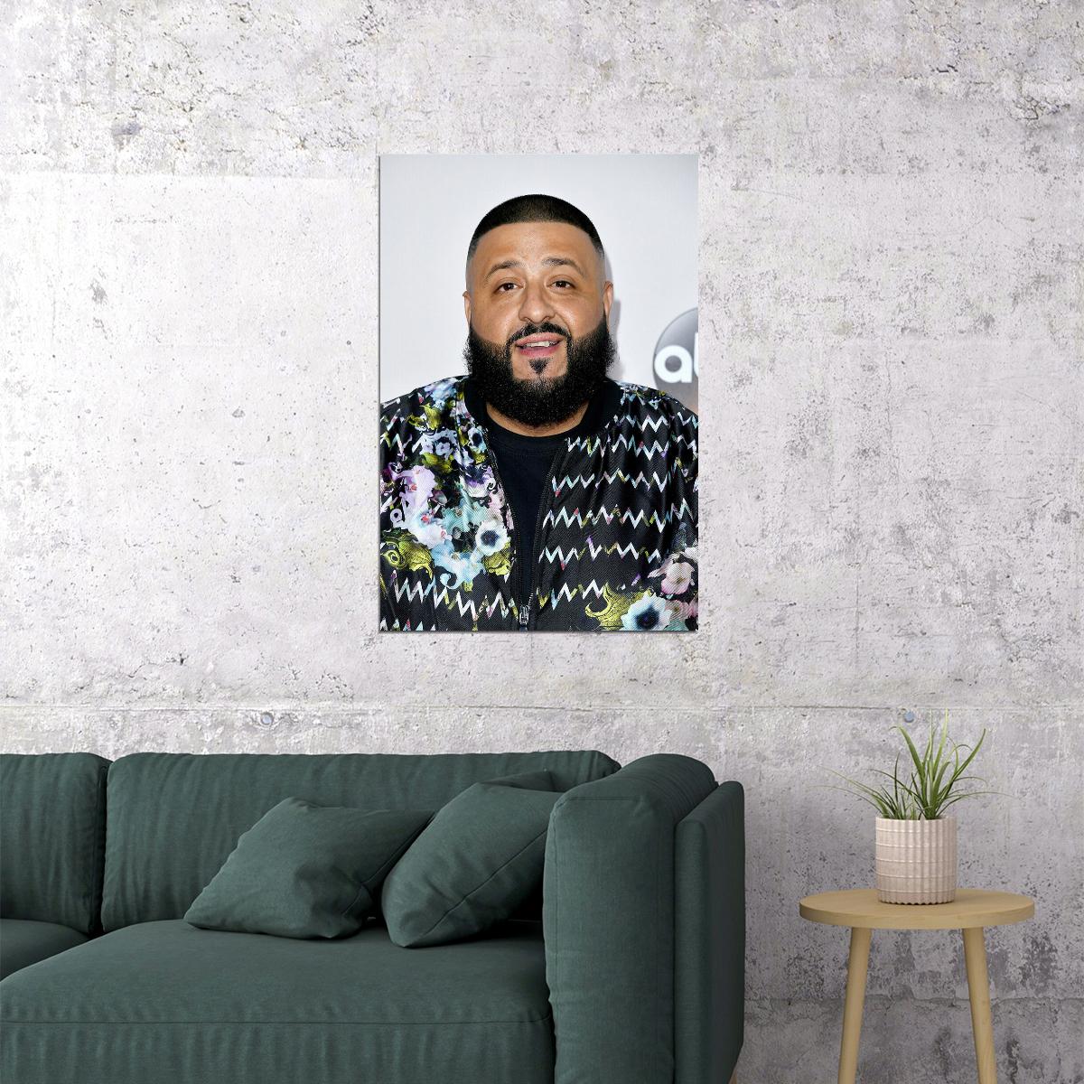 Dj Khaled Celebrity Radio Programmer Deejay Poster Wall Art Print Home Wall Decor - xonomax