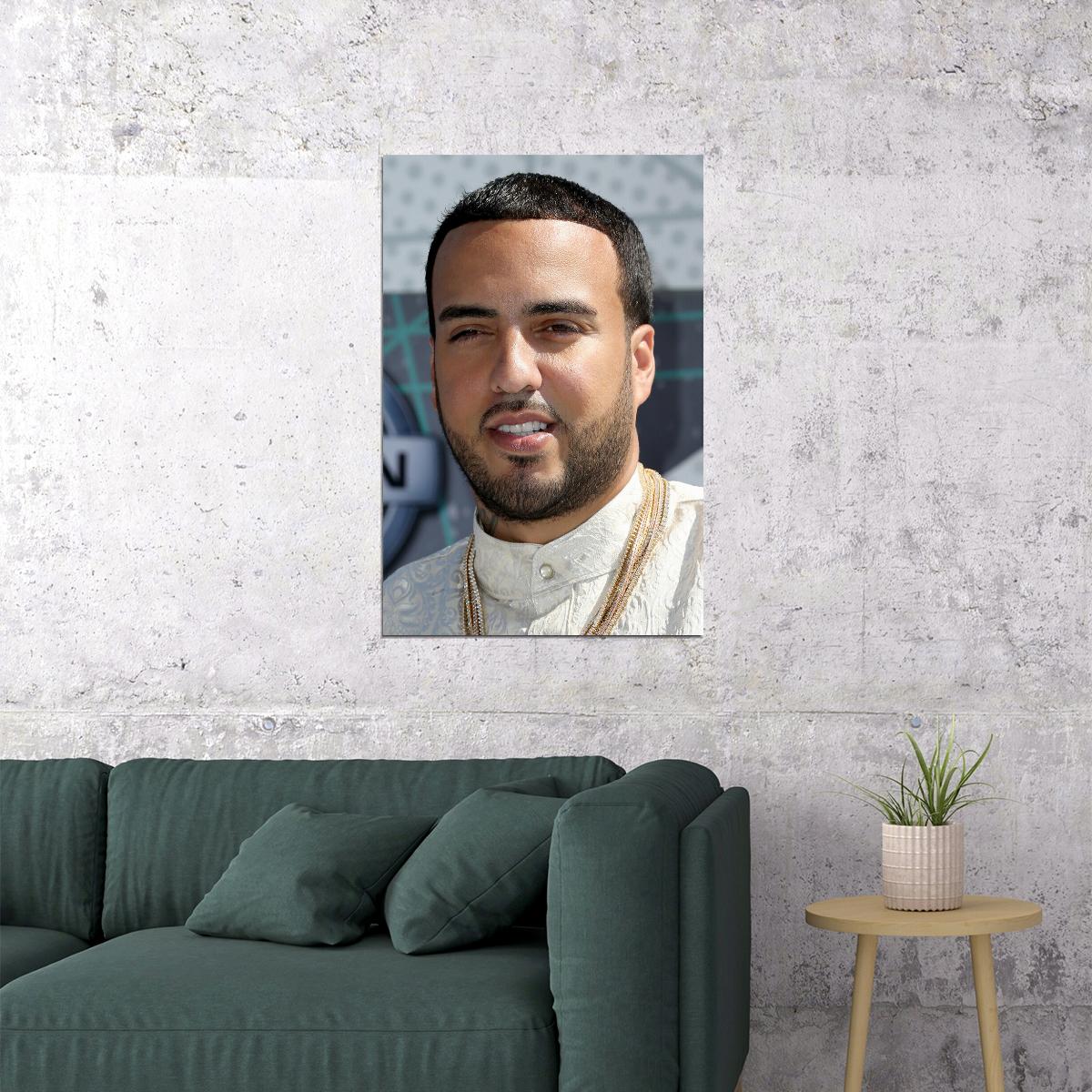 French Montana Celebrity Musician Singer Poster Wall Art Print Home Wall Decor - xonomax