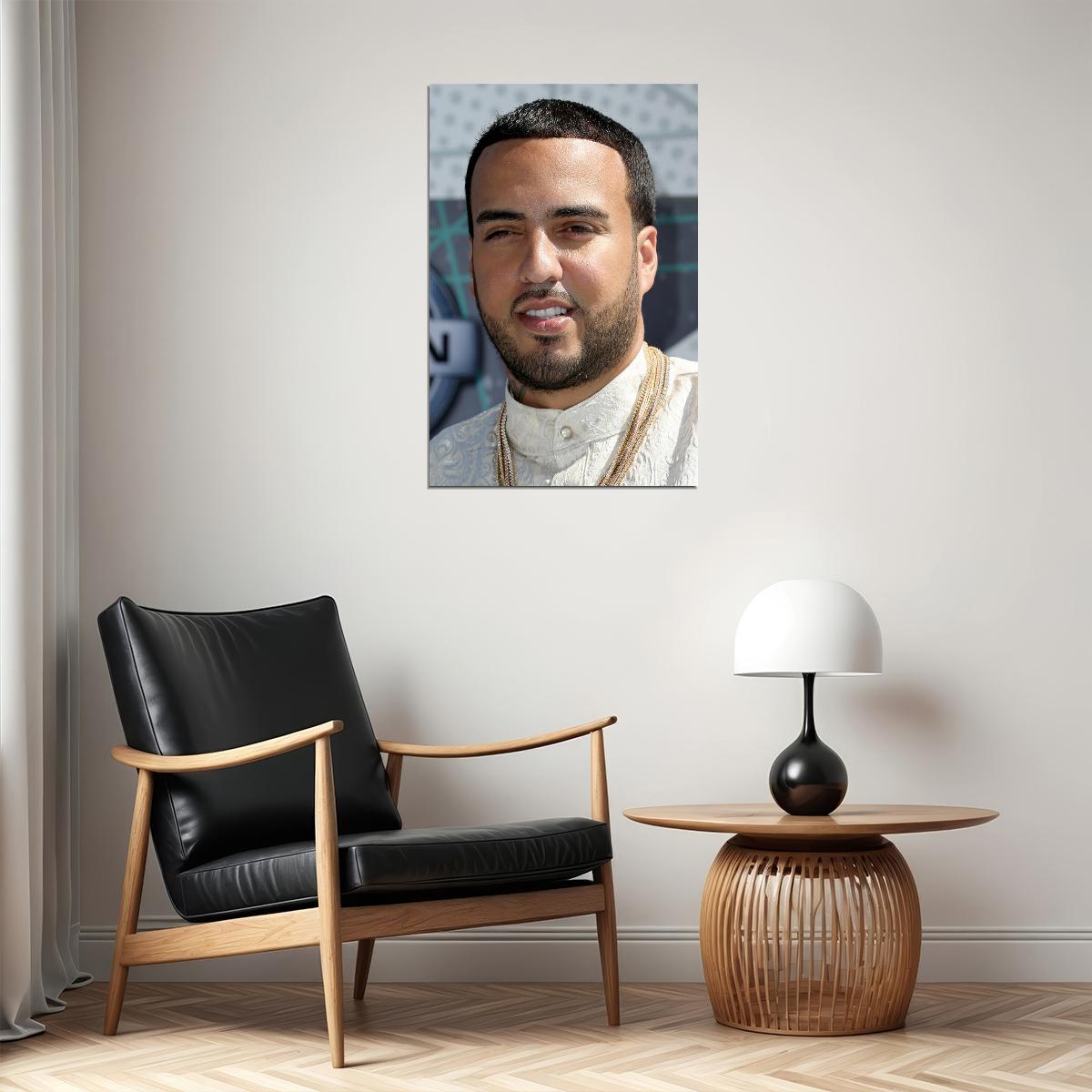 French Montana Celebrity Musician Singer Poster Wall Art Print Home Wall Decor - xonomax