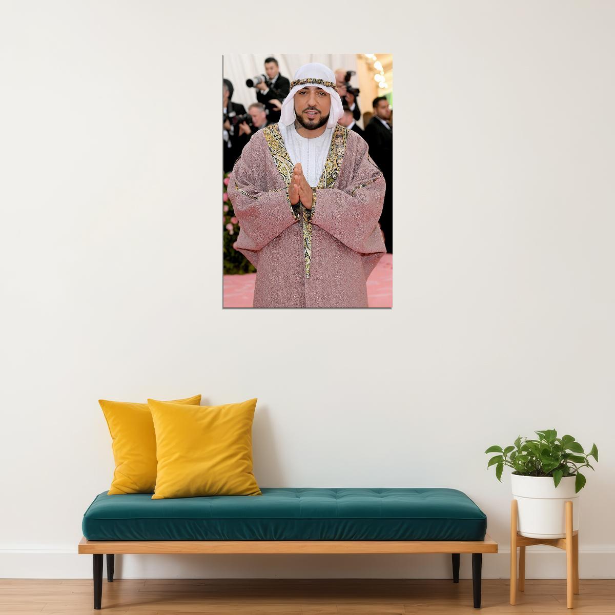 French Montana Celebrity Dance Music Singer Poster Wall Art Print Home Wall Decor - xonomax