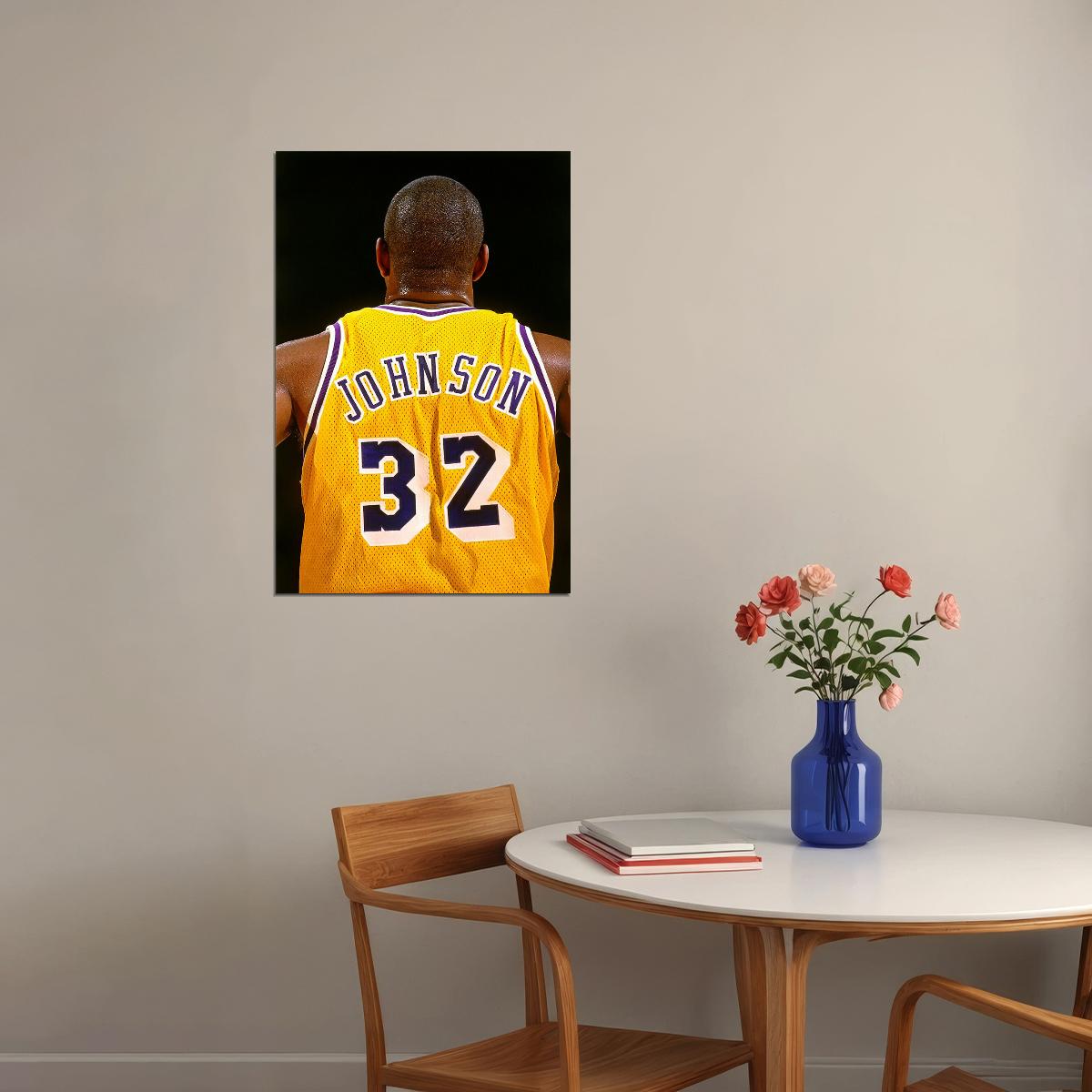 Magic Johnson American Basketball Player Poster Wall Art Print Home Wall Decor - xonomax