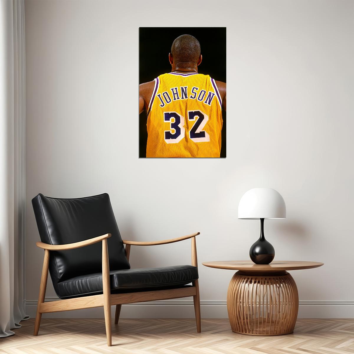 Magic Johnson American Basketball Player Poster Wall Art Print Home Wall Decor - xonomax