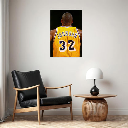 Magic Johnson American Basketball Player Poster Wall Art Print Home Wall Decor - xonomax