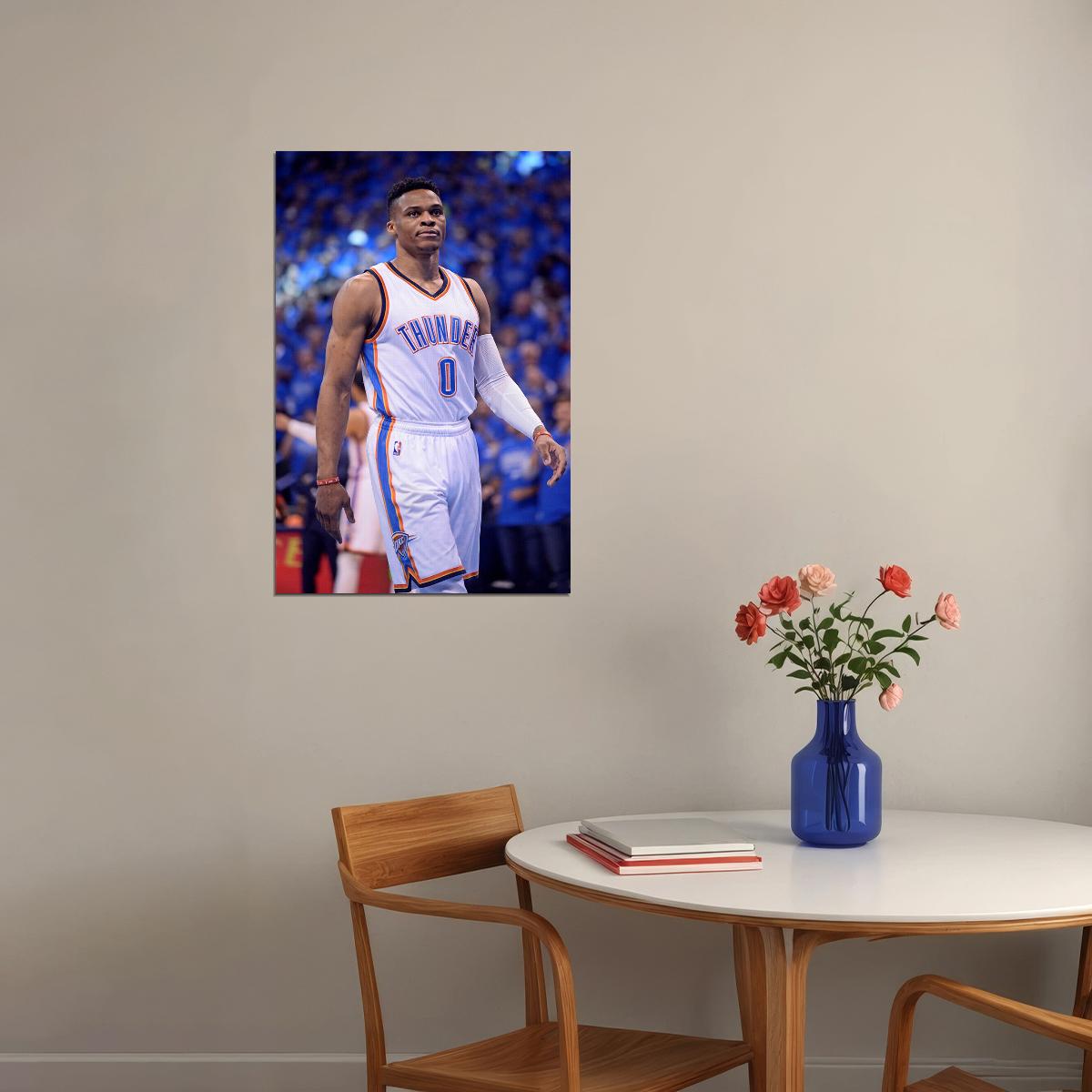 Russell Westbrook American Basketball Sports Poster Wall Art Print Home Wall Decor