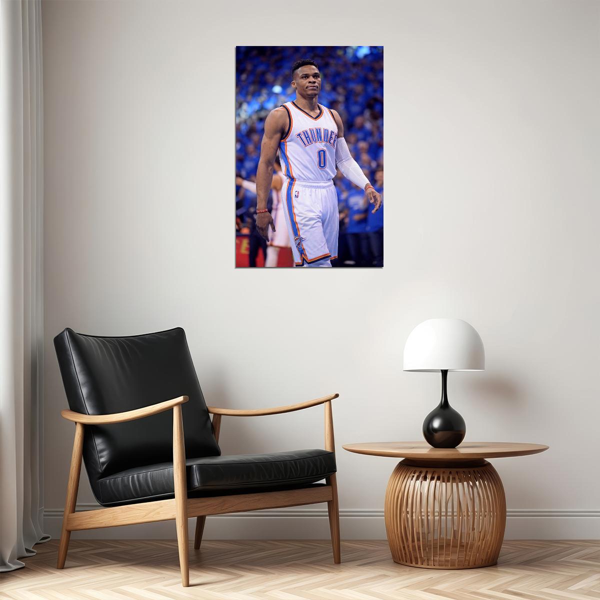 Russell Westbrook American Basketball Sports Poster Wall Art Print Home Wall Decor